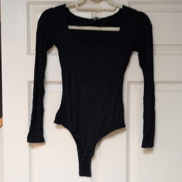 Fashion Nova Classic Black Bodysuit - Picture 1 of 4